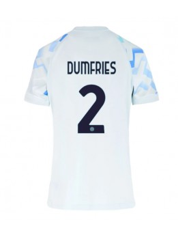 Inter Milan Denzel Dumfries #2 Replika Borta Kläder Dam 2025-26 Kortärmad